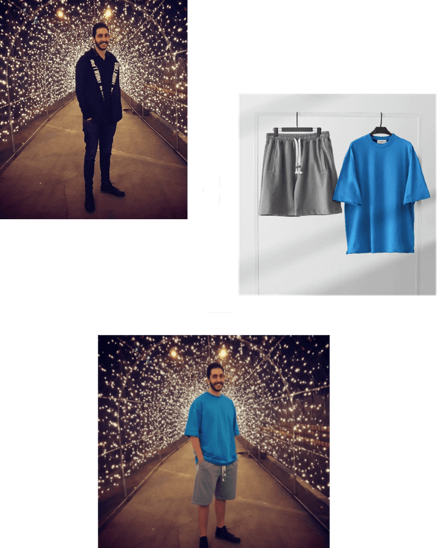 Virtual fashion try-on — customer sees how a dress looks on them before purchasing