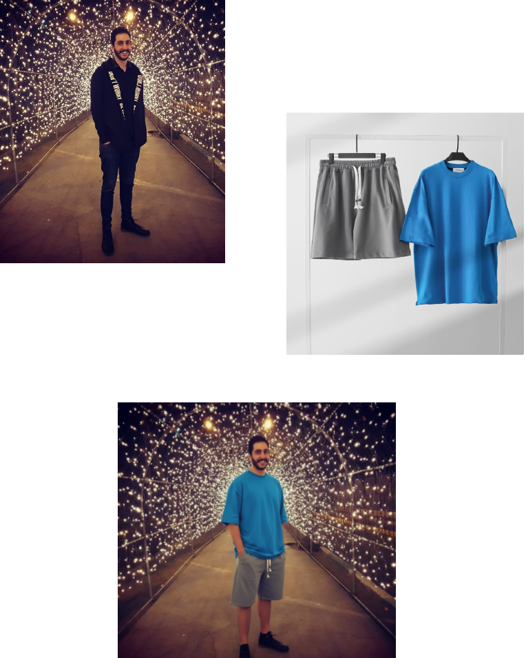 AI virtual try-on for men's clothing using virtual dressing room